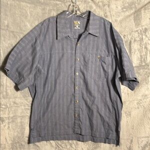 Mountain Hard Wear Men's Blue Short Sleeve Shirt lightweight XL hiking summer